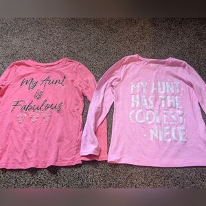 The Children's Place A Lot Of Pink Long Sleeve Shirts Aunt And  Niece